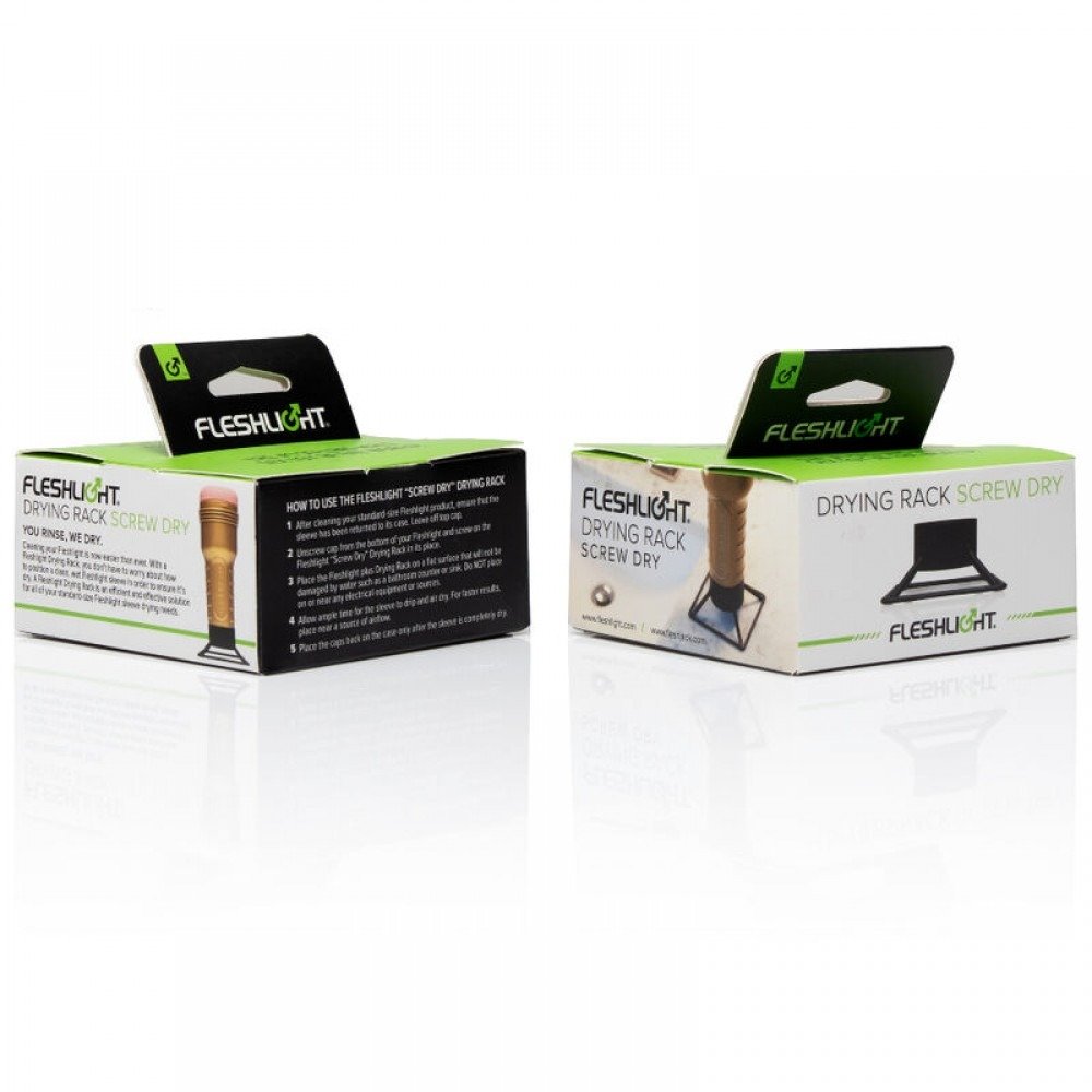 Підставка для просушування Маструбатора Fleshlight Drying Rack - Screw Dry, чорний - Зображення 6