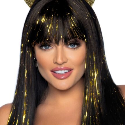 Пов'язка на голову з котячими вушками Leg Avenue Glitter cat ear headband O/S