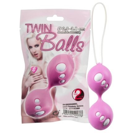 Кульки вагінальні You2Toys Twin Balls, рожеві