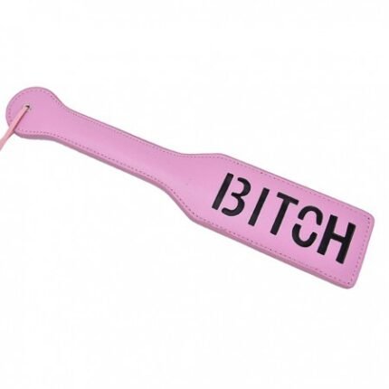 Шльопавка квадратна з написом Bitch PADDLE, рожева, 31,5 см
