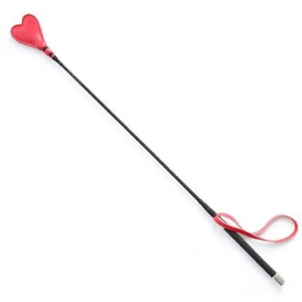 Стек DS Fetish Crop heart red leather