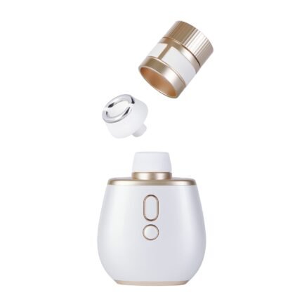 Стимулятор у вигляді парфумів BeYourLover Aromia з вакуумом та мікрострумами, кремовий