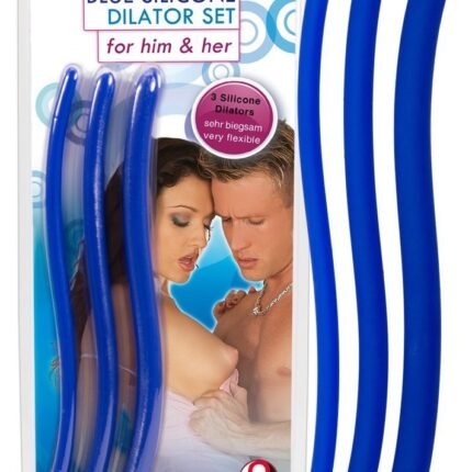 Стимулятори уретри You2Toys Silicone Dilator Set хвилеподібної форми, сині, 3 шт.