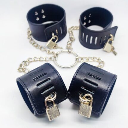 Система фіксації із замками DS Fetish ankle spreader bar black