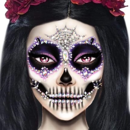 Прикраси для обличчя Leg Avenue Calavera face jewels sticker O/S