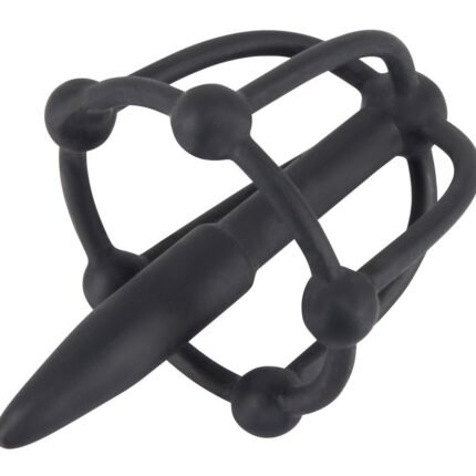 Уретральний катетер із кліткою для головки You2Toys P. Plug, чорний