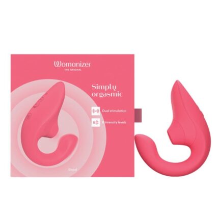 Стимулятор точки G та клітора Womanizer Blend Rose вакуум і вібрація, ніжно-рожевий