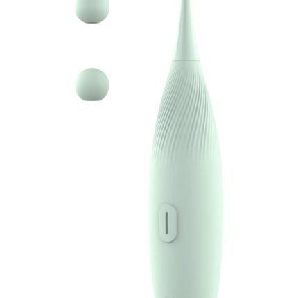 Вібратор для кліторальної стимуляції Dream Toys Glam Pin Point Stimulator, з двома насадками, м'ятний