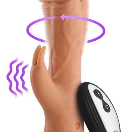 Вібратор-кролик на присосці Femme Funn Wireless Turbo Rabbit з пультом керування, тілесний