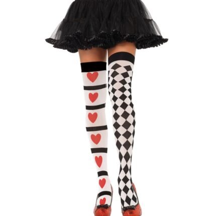 Високі панчохи ARLEQUIN & HEART Leg Avenue OS