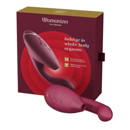 Інноваційний безконтактний вібратор-стимулятор Womanizer Duo 2 Bordeaux