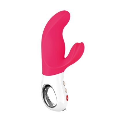 Вібратор-кролик Fun Factory MISS BI pink/white, 2 незалежні мотори, діаметр 4,2 см