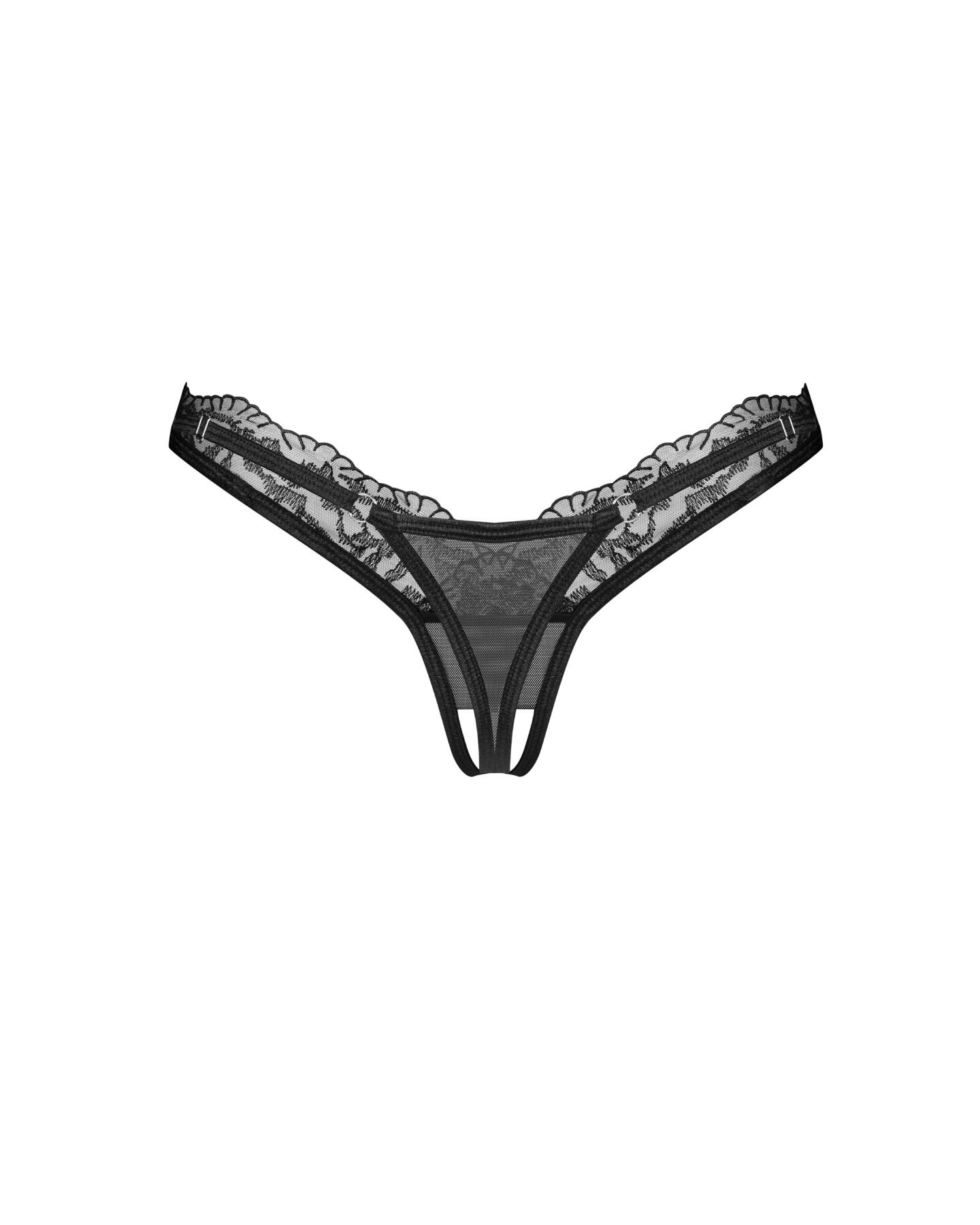 Трусики Obsessive Arrowel Black crotchless thongs L/XL - Зображення 3