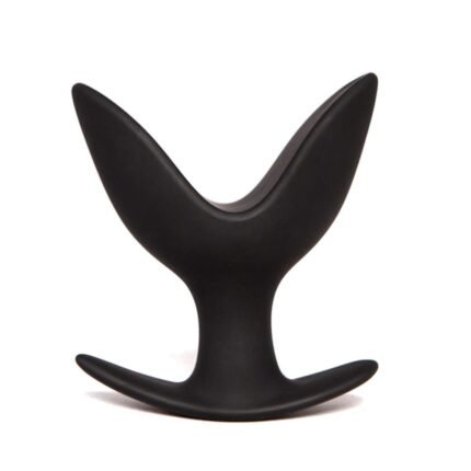 Анальна пробка з пелюстками "Лотос" Chisa Black Mont чорна, M