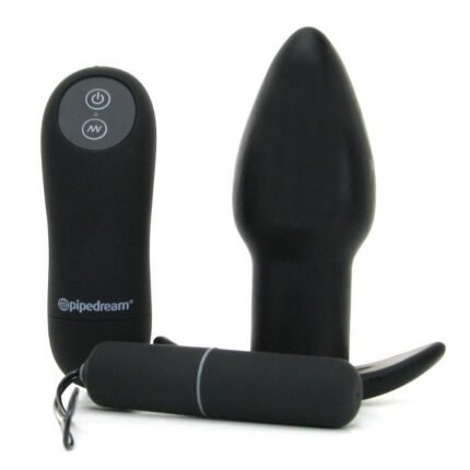 Анальний плаг Pipedream ANAL FANTASY з пультом керування, чорний