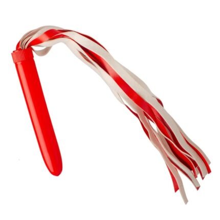 Флогер (батіг) з пластиковою рукояткою, червона