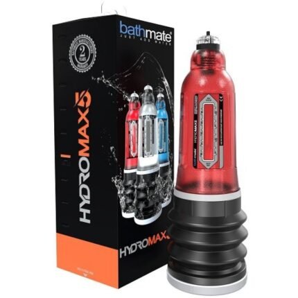 Гідромпа для збільшення пеніса Bathmate HYDROMAX 5 чорно-червона