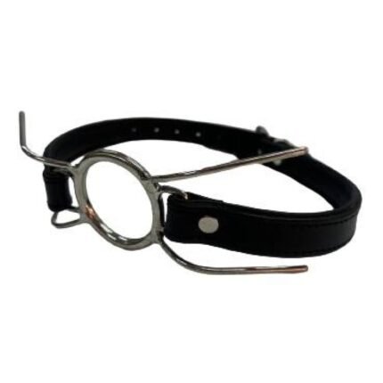 Кляп-павук із шипами DS Fetish з екошкіри, чорний