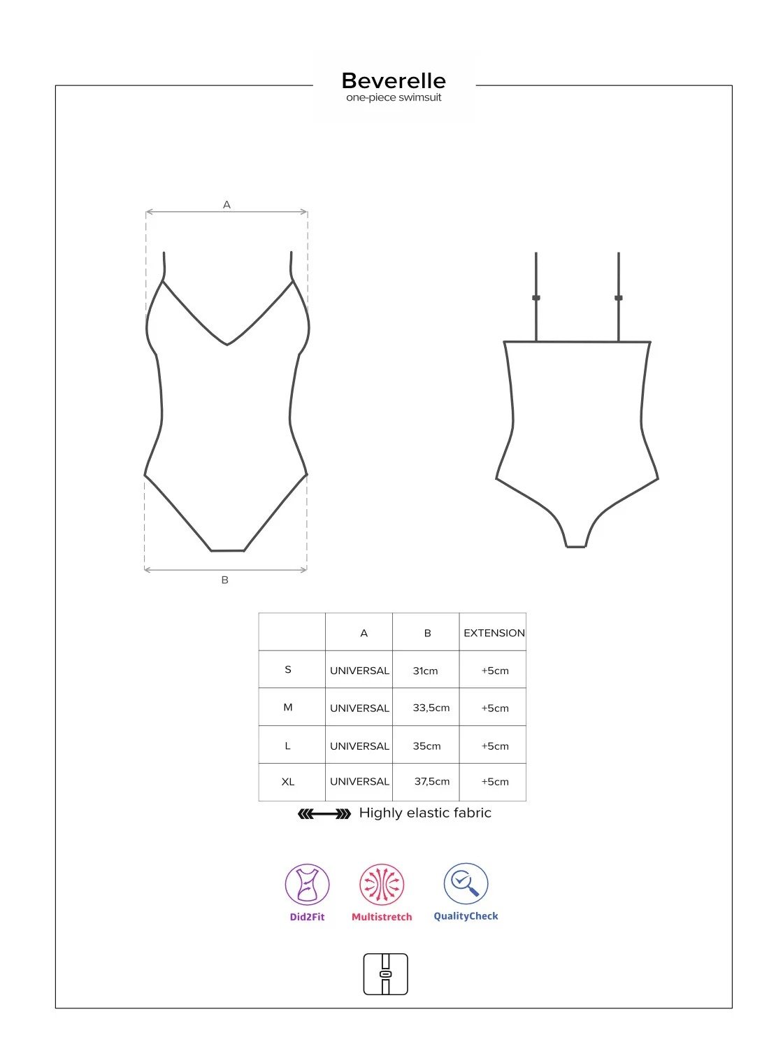 Купальник відрядний Obsessive Beverelle з глибоким декольте та шнурівкою, чорний, M - Зображення 6
