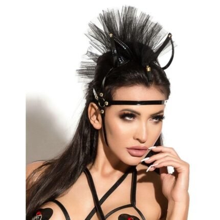 Маска з вушками та гребінцем Me-Seduce МК 17 чорна