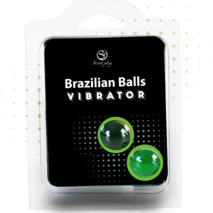 Масло для масажу у вигляді кульок Secret Play з ефектом вібрації, 2 шт.