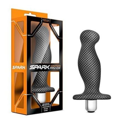 Масажер простати Blush SPARK IGNITION зі знімною віброкулею, колір карбон