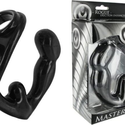 Масажер простати з ерекційним кільцем Master Series Rogue Erection Enhancer чорний