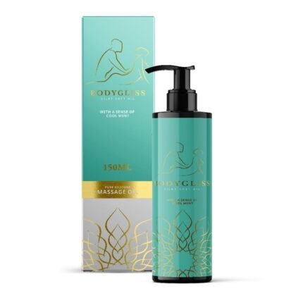 Масажна олія та лубрикант BODYGLISS з ароматом м'яти 150 ML