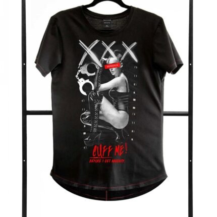 Чоловіча футболка з принтом Cuff Мe! Demoniq TSHRB004 чорна, L