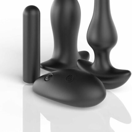 Набір для прелюдії Pipedream Hookup Panties трусики (XL-XXL) та іграшки з кулею, 5 предметів, чорний