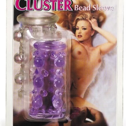 Насадка на пеніс рельєфна NMC Lust Cluster з відкритою головкою, фіолетова