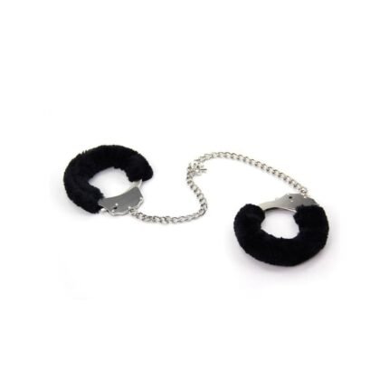 Окови на ноги металеві Roomfun з чорним хутром