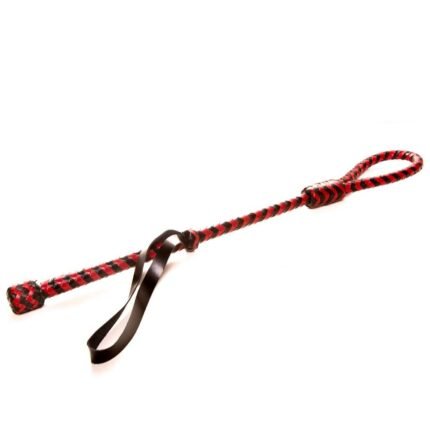 Паддл-петля натуральна шкіра DS Fetish чорно-червоний (Голландія)