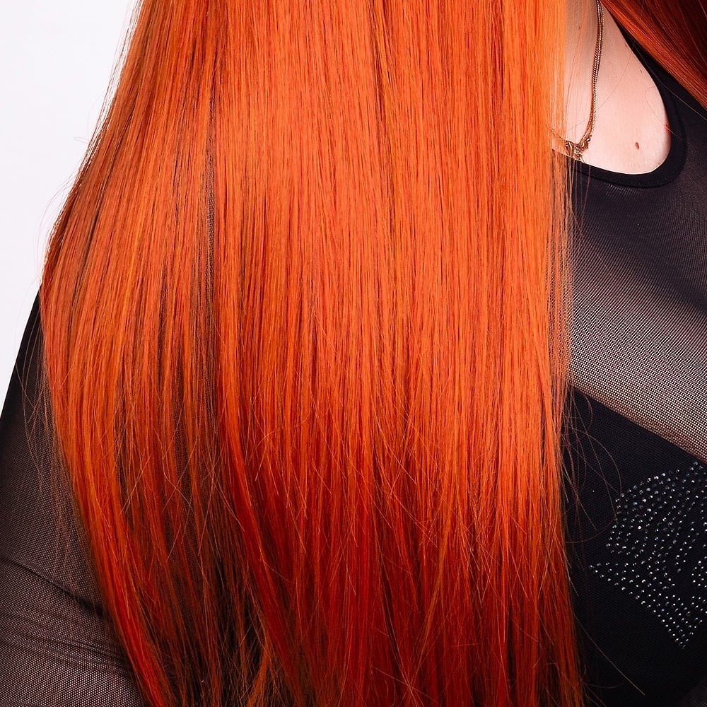 Перука довга пряма Fetish Hair темно-руда - Зображення 2