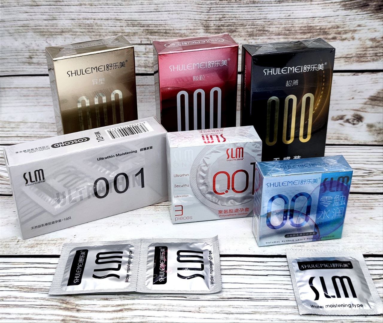 Презервативи ультратонкі з точками та реберцями Shulemei 000, 10 шт - Зображення 10