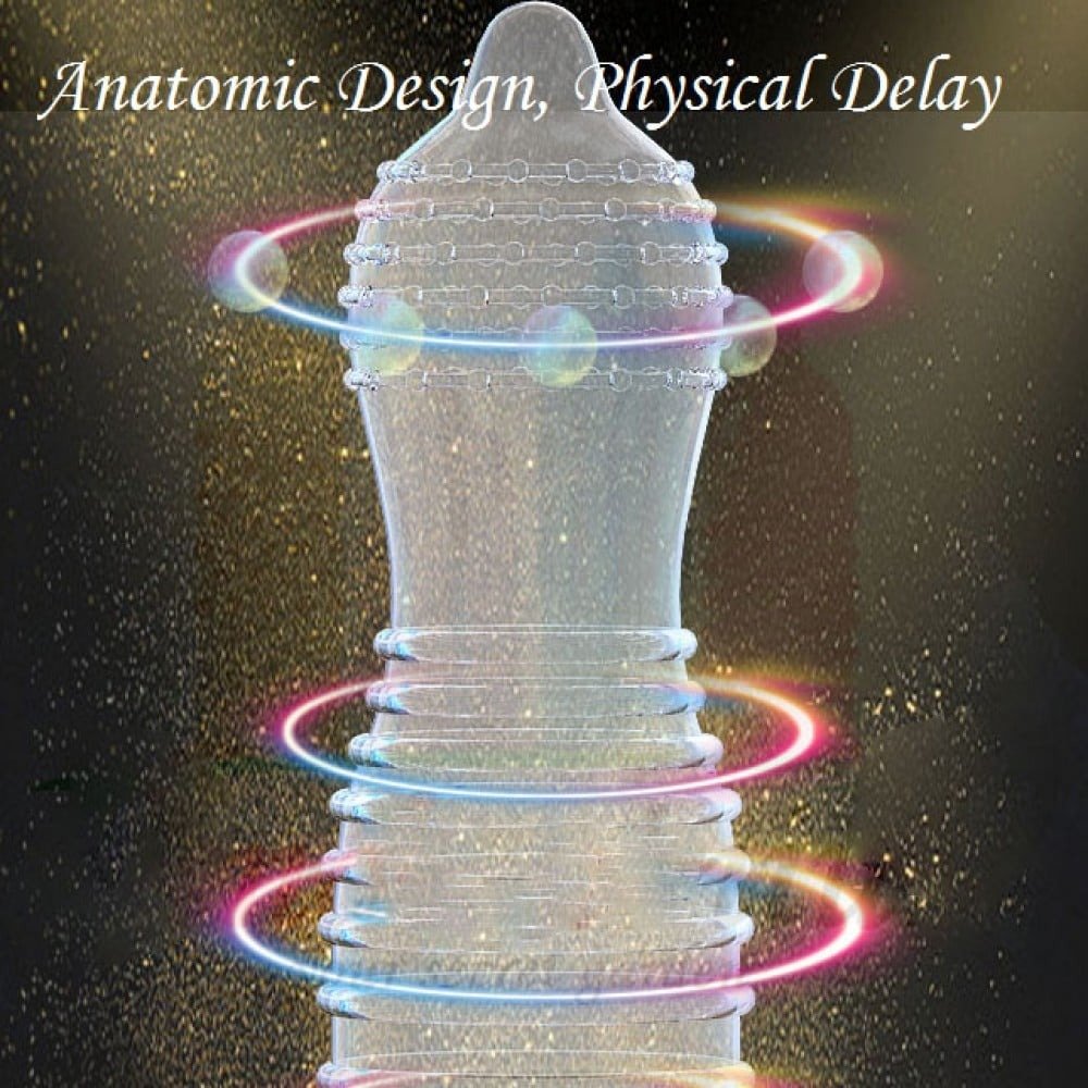 Презервативи ультратонкі з точками та реберцями Shulemei 000, 10 шт - Зображення 5