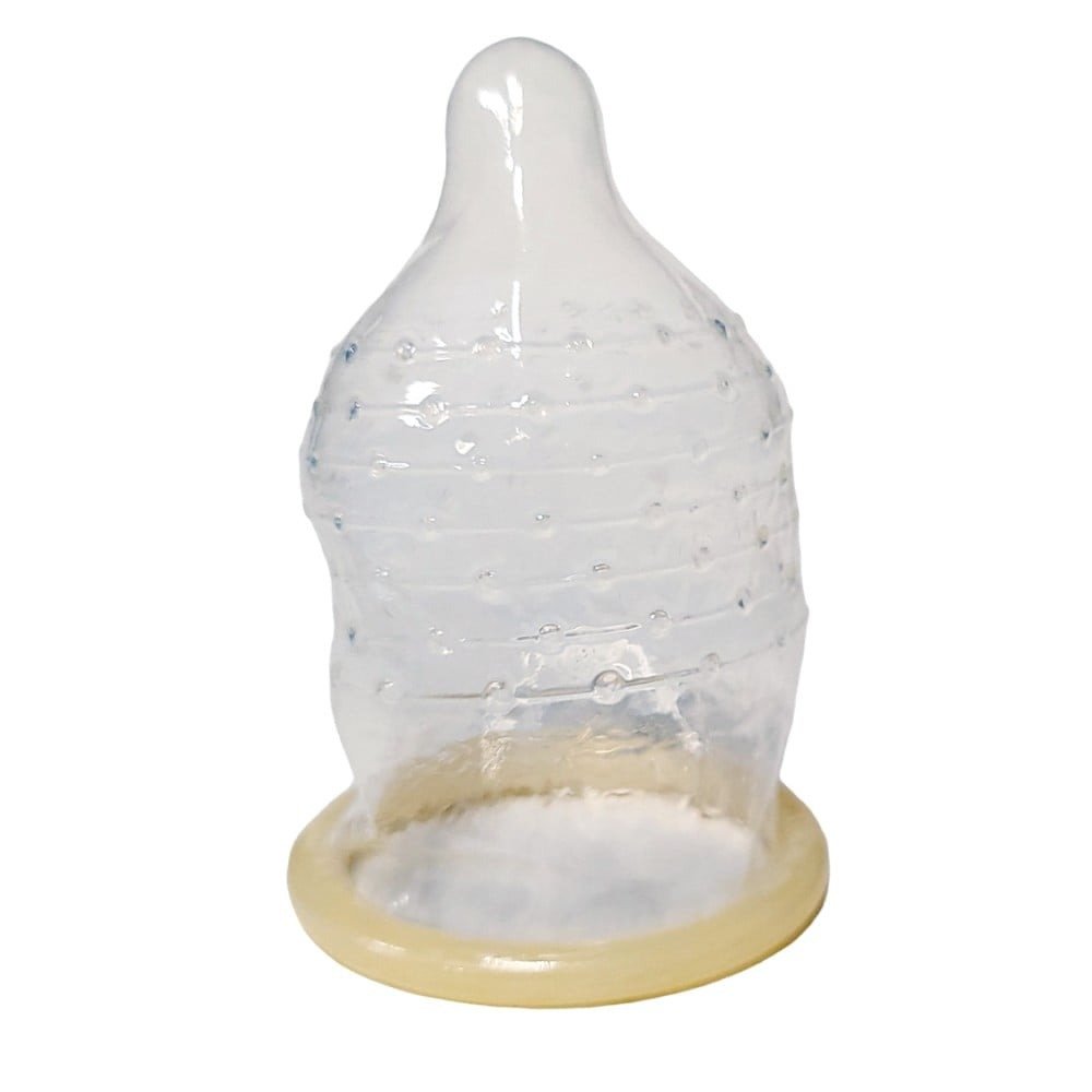 Презервативи ультратонкі з точками та реберцями Shulemei 000, 10 шт - Зображення 2