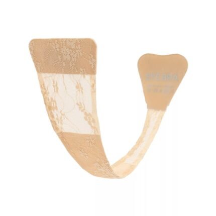 Самоклеючі трусики Bye Bra з мереживом, бежеві, One Size