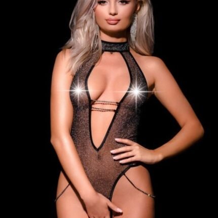 Сексуальний боді з відкритим доступом Oh My G! чорне, M/L