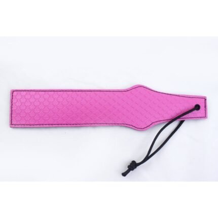 Шльопанка з рельєфом LEXY PADDLE рожево-чорна