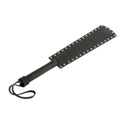 Шлепалка тверда зі шкіри Candy Hero Paddle4 ручна робота, чорна