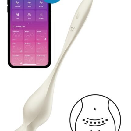 Смарт-кульки Кегеля Satisfyer Love Birds 1 з вібрацією, білі