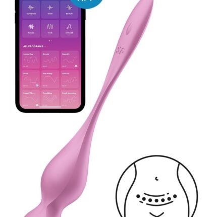 Смарт-кульки Кегеля Satisfyer Love Birds 1 з вібрацією, рожеві
