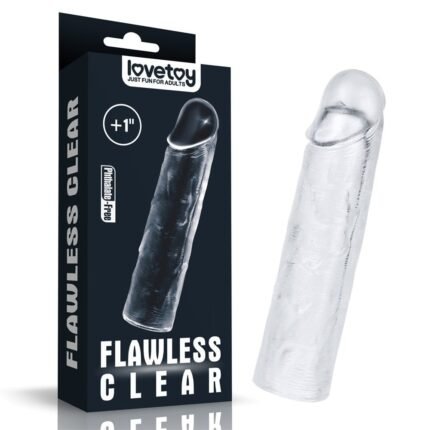 Подовжуюча насадка на пеніс Lovetoy Flawless Clear безбарвна