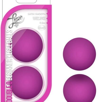 Вагінальні кульки Кегеля без зчіпки Blush Luxe рожеві, 2.5 см