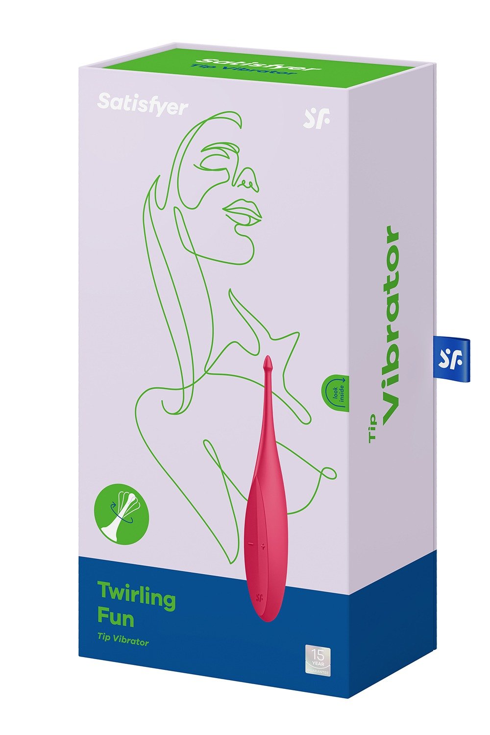 Вібратор для цілеспрямованої стимуляції Satisfyer Twirling Fun з гнучкою шийкою, червоний - Зображення 4