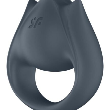 Вібратор для пар Satisfyer Perfect Pair 2 з кільцем для пальців, сірий