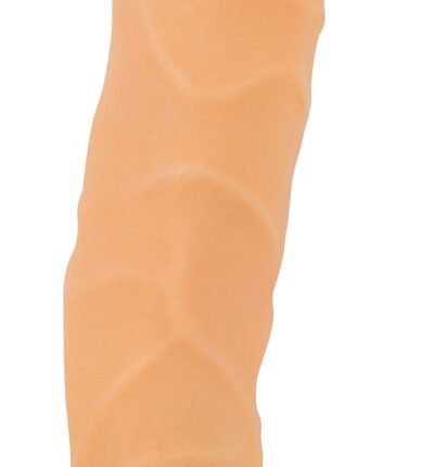 Вібратор реалістичний з кібершкіри Nature Skin Big Vibe бежевий