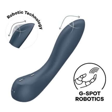 Вібратор з механізмом руху вгору та вниз Satisfyer G-Spot Wave 4 сірий