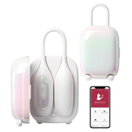 Віброяйце та вакуумний стимулятор для клітора 2 в1 BeYourLover Magic Suitcase в зарядному кейсі, білий